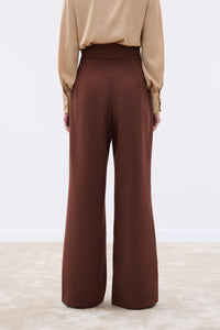 Елегантен панталон с висока талия и златни пафти