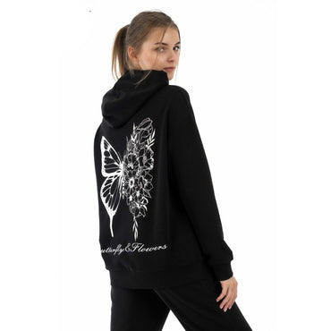 Дамски спортен комплект Butterfly - Black and White