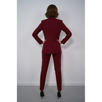 Елегантно сако в цвят бордо