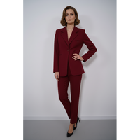 Елегантно сако в цвят бордо
