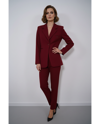 Елегантен панталон в цвят бордо