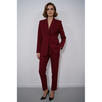 Елегантно сако в цвят бордо