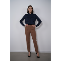 Елегантен панталон в топло кафяво/камел