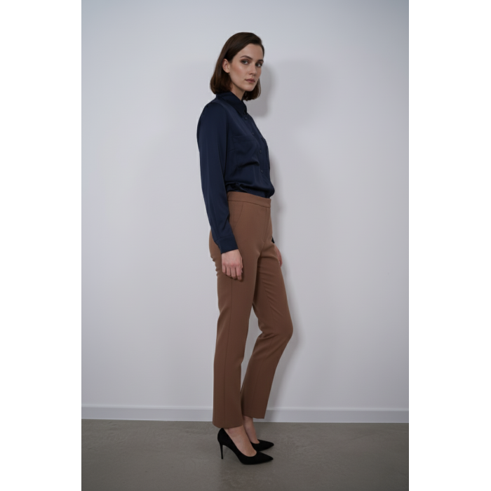 Елегантен панталон в топло кафяво/камел