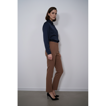 Елегантен панталон в топло кафяво/камел
